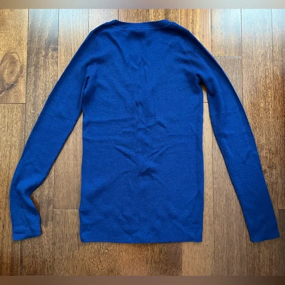 NWOT Banana Republic Royal Blue Merino Wool Sweater - Picture 2 of 8